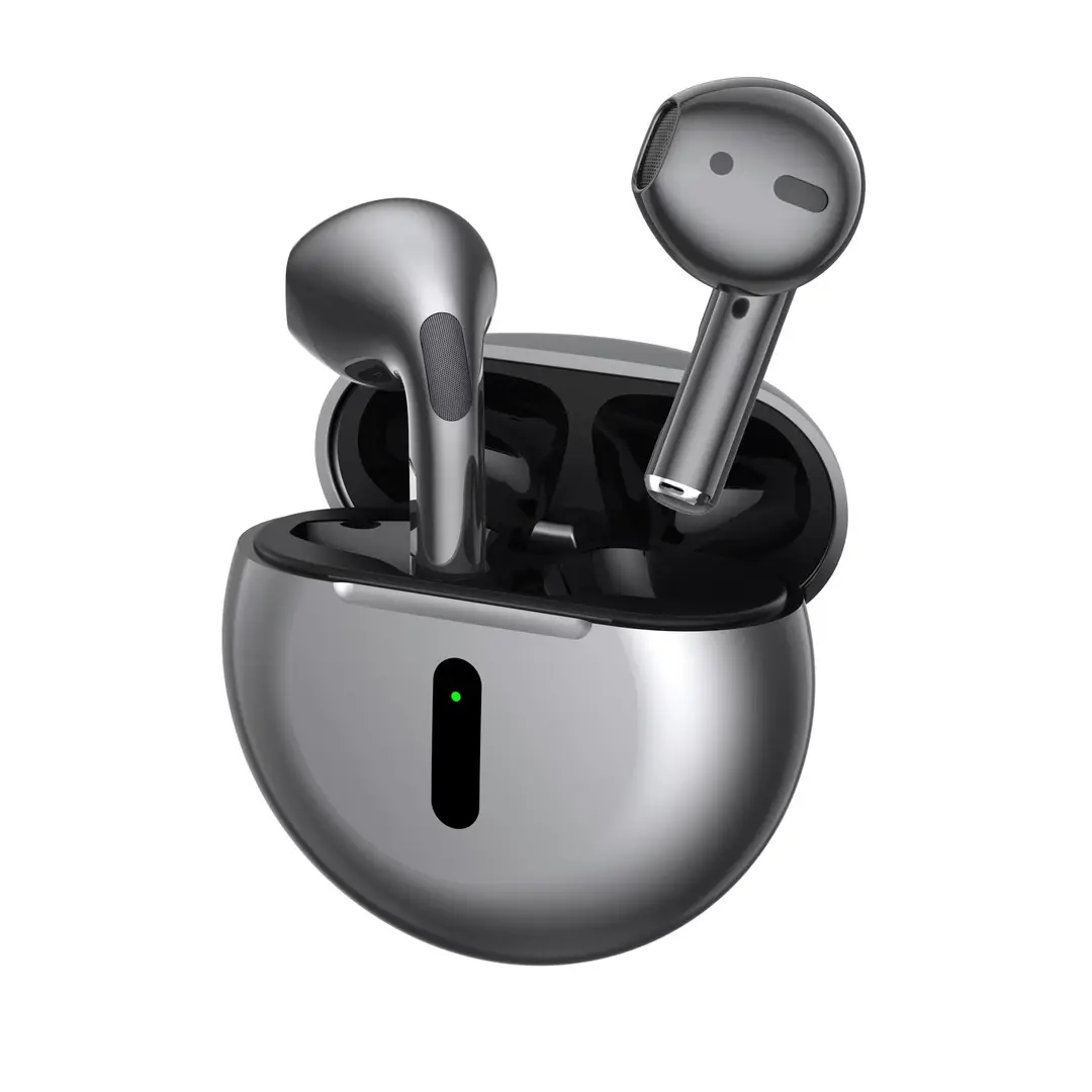 J6Pro New Wireless Tws Bluetooth Headset Classy Half-Ear Noise Reduction Headset with Super Long Battery Life for All Models