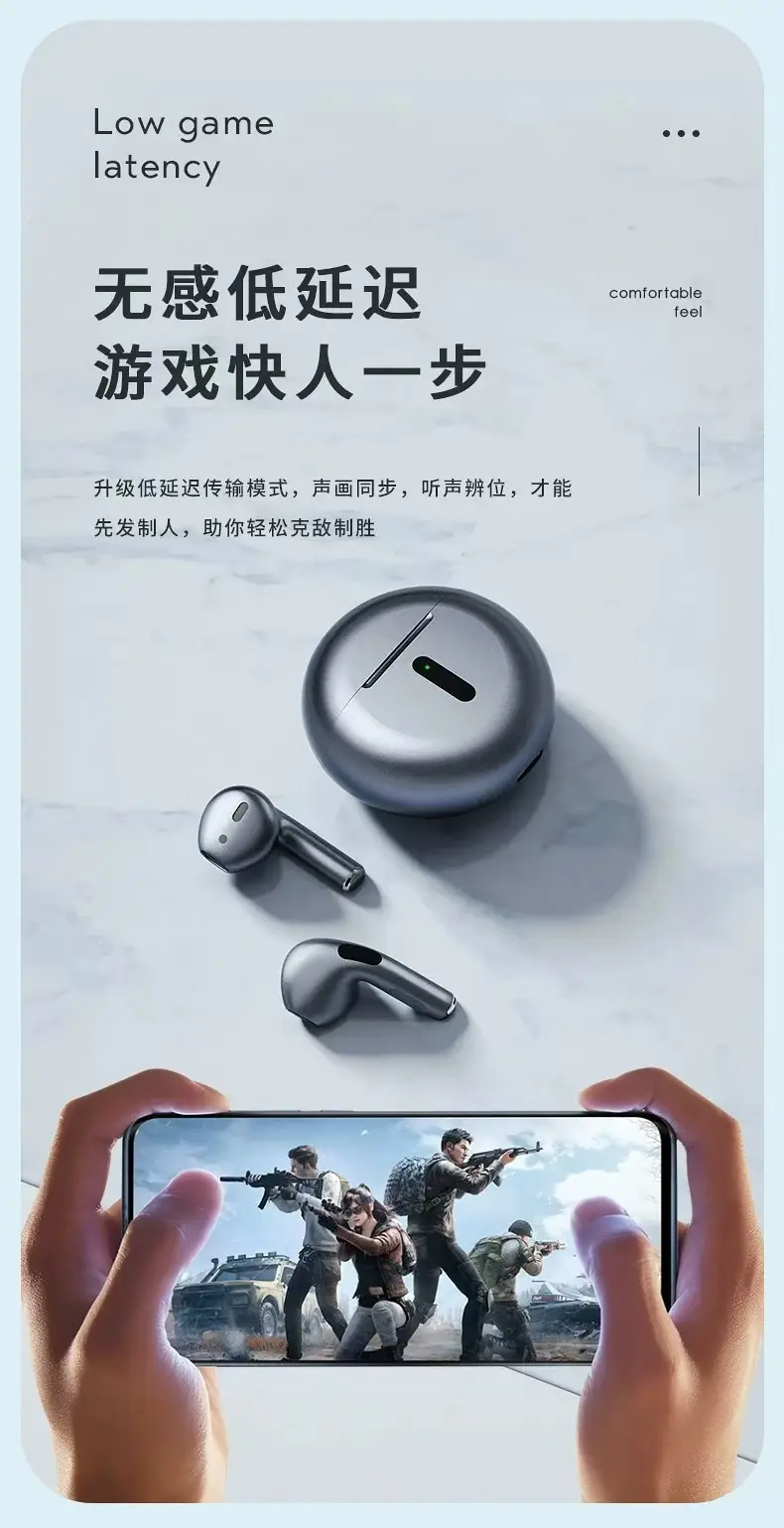 J6Pro New Wireless Tws Bluetooth Headset Classy Half-Ear Noise Reduction Headset with Super Long Battery Life for All Models — feature 6