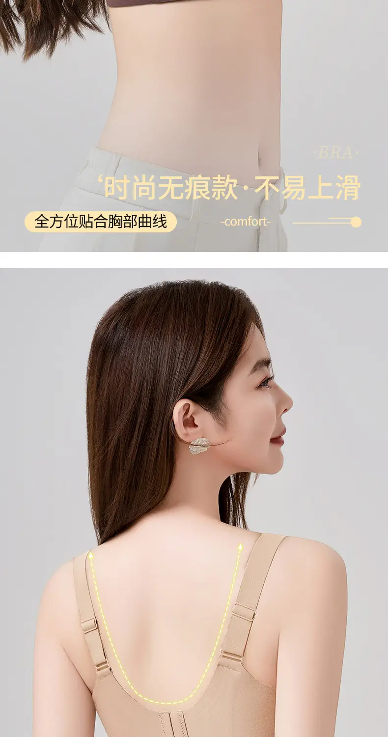 Summer Thin Bra Liquid Foundation 7A Antibacterial Seamless Lifting Large Size — feature 17