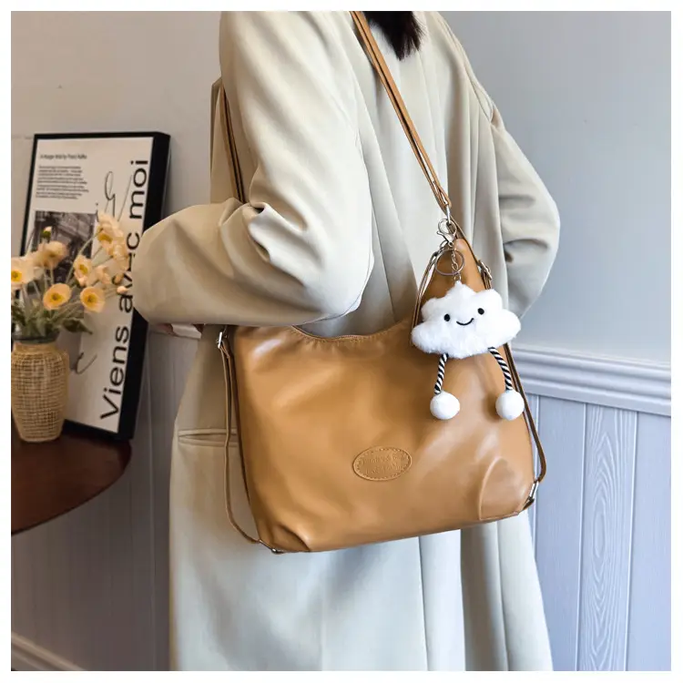 Brown Korean Style Underarm Tote Bag for Women — feature 15