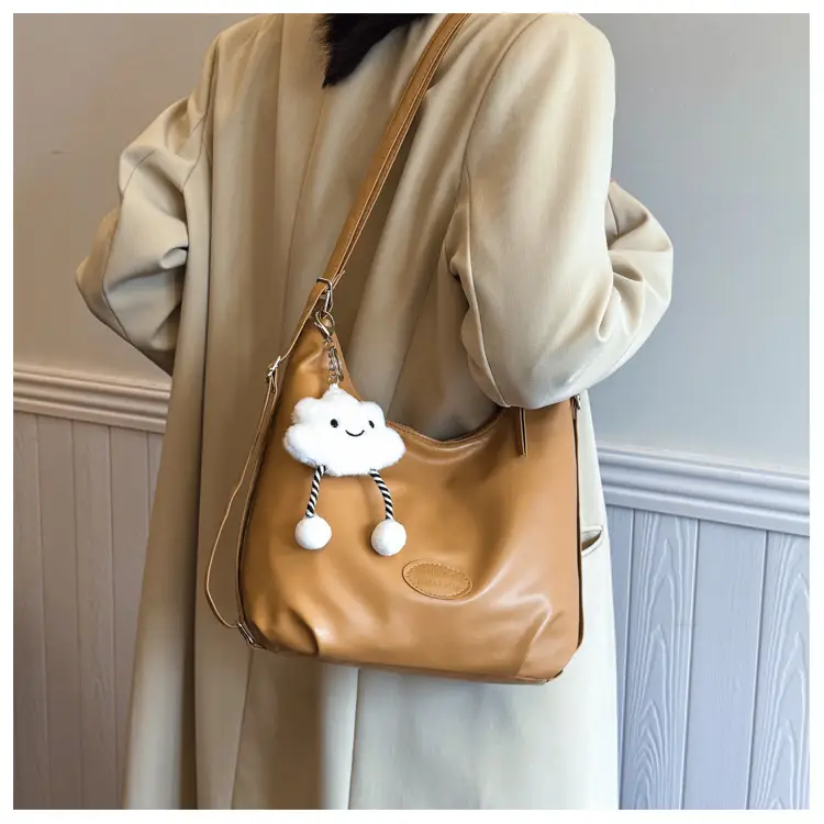 Brown Korean Style Underarm Tote Bag for Women — feature 16
