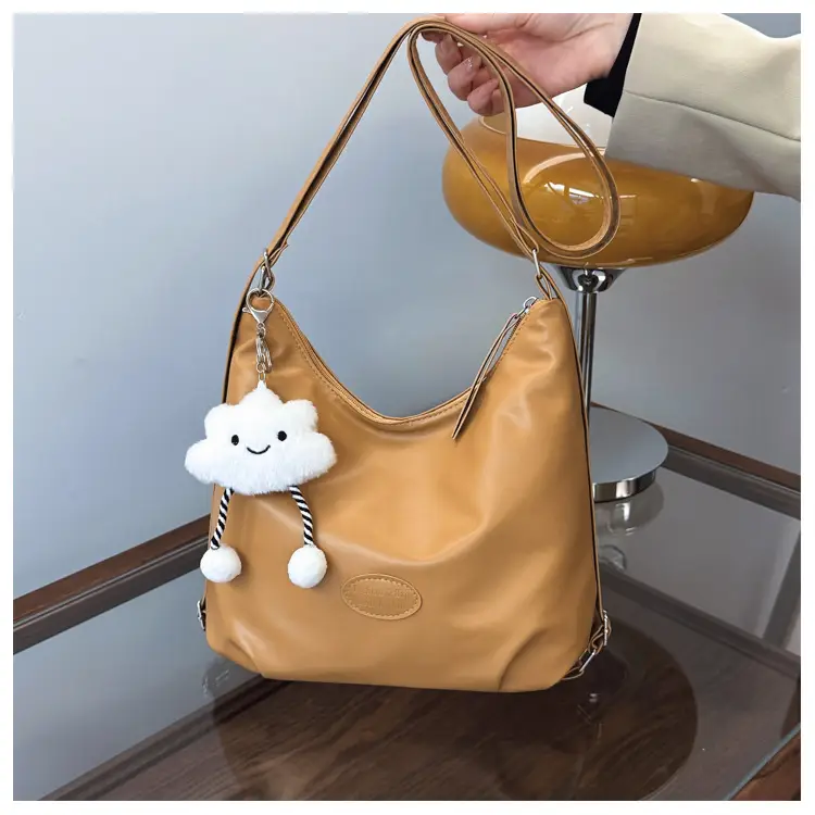 Brown Korean Style Underarm Tote Bag for Women — feature 30