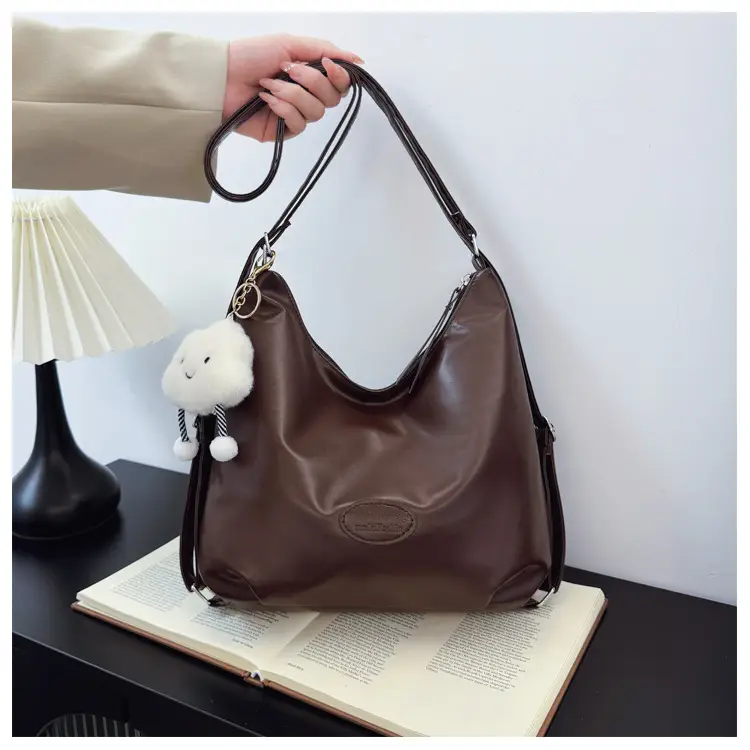 Brown Korean Style Underarm Tote Bag for Women — feature 32