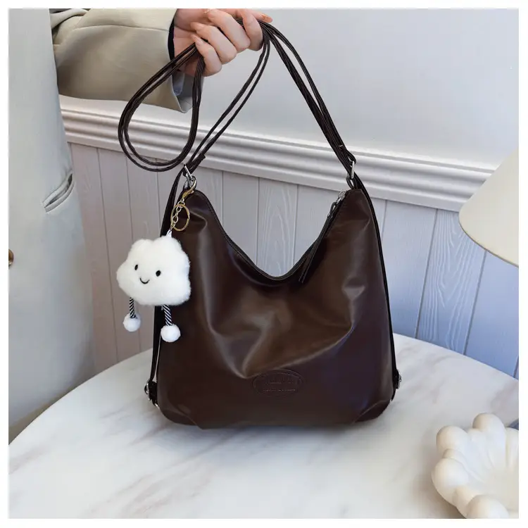 Brown Korean Style Underarm Tote Bag for Women — feature 38