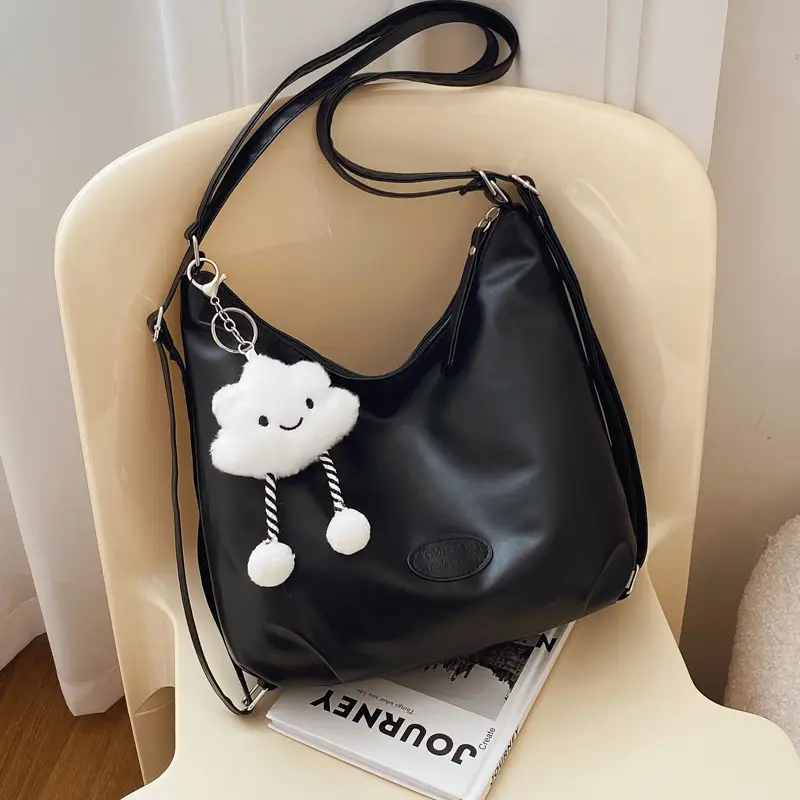 Brown Korean Style Underarm Tote Bag for Women - Image 8