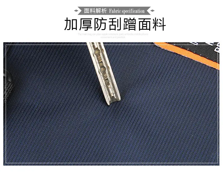 New Men's Blue Nylon Shoulder Bag with Crossbody Strap — feature 7