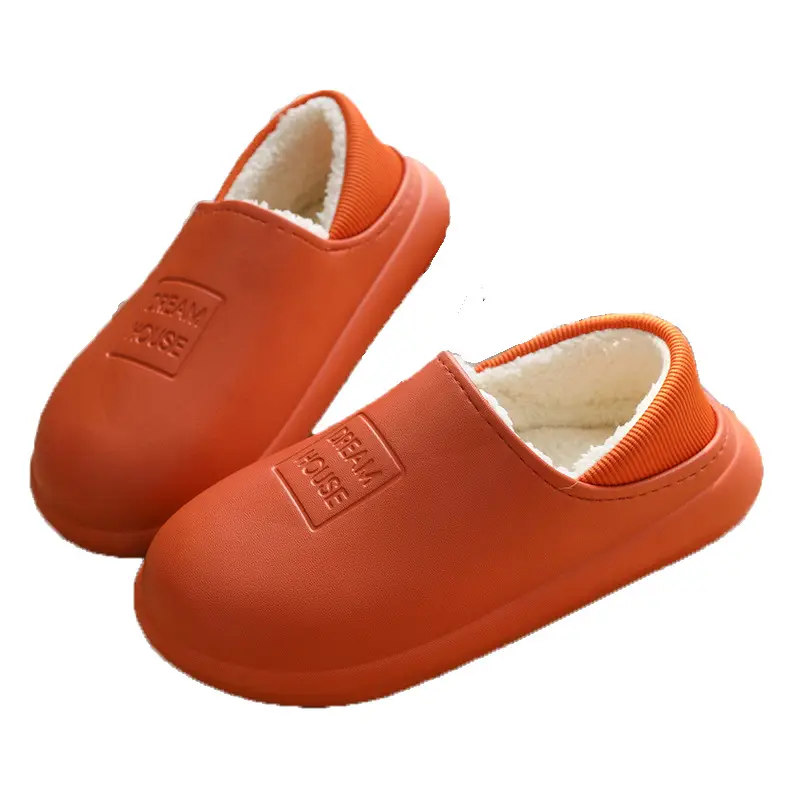 Covered Heel Cotton Slippers for Women in Autumn and Winter Thick-Soled Home Men's Couples Eva Indoor and Outdoor Plush Warm Cotton Shoes Wholesale - Image 19