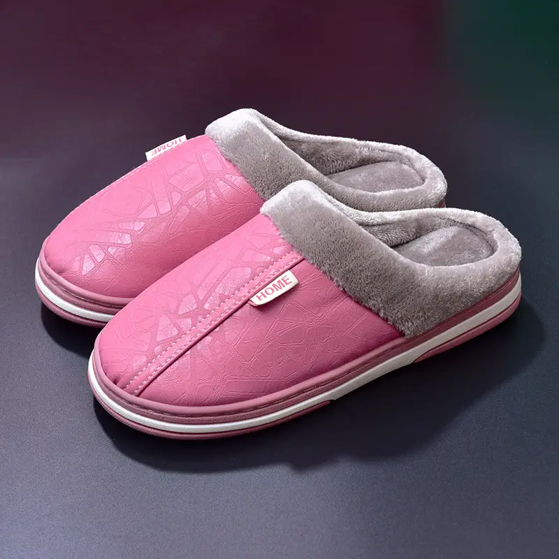 Covered Heel Cotton Slippers for Women in Autumn and Winter Thick-Soled Home Men's Couples Eva Indoor and Outdoor Plush Warm Cotton Shoes Wholesale - Image 11