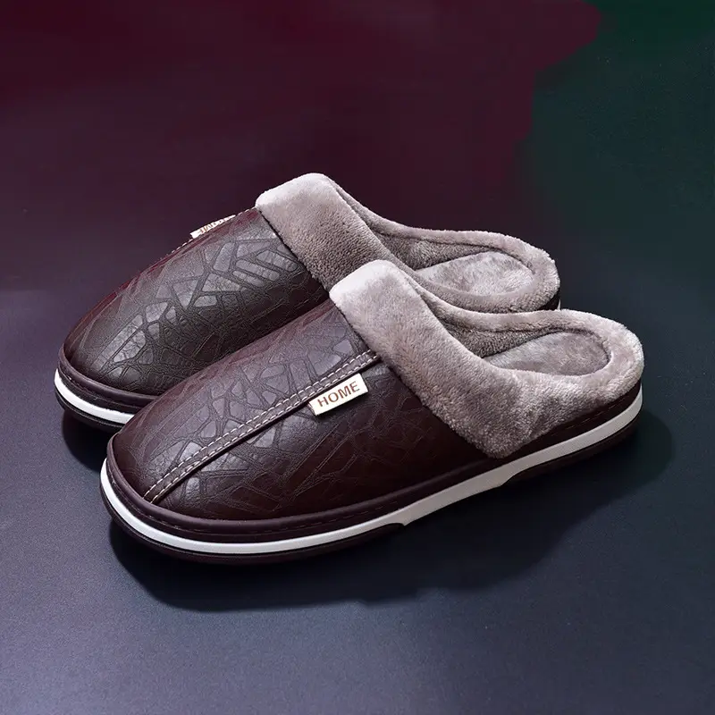 Covered Heel Cotton Slippers for Women in Autumn and Winter Thick-Soled Home Men's Couples Eva Indoor and Outdoor Plush Warm Cotton Shoes Wholesale - Image 13