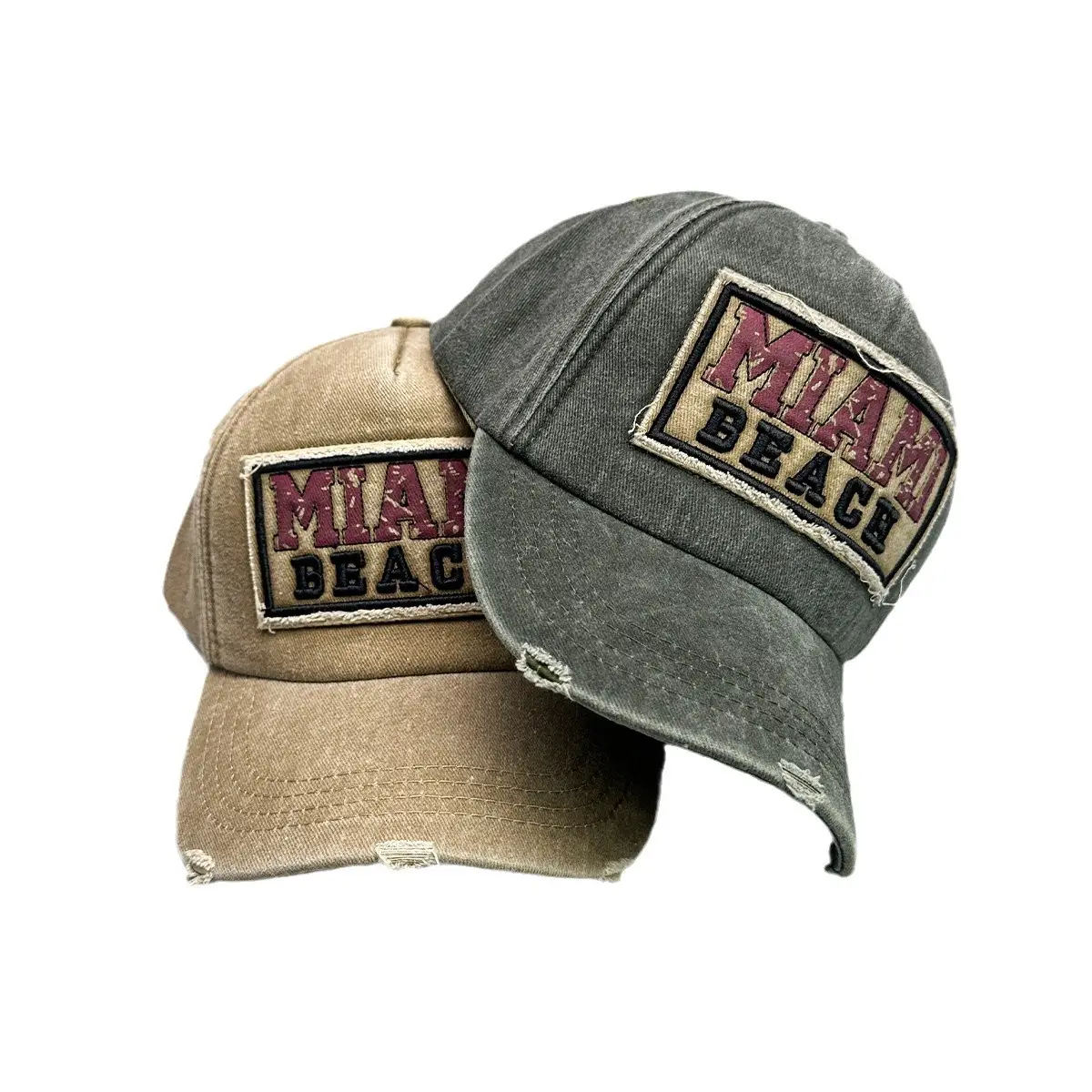 Vintage Patch Baseball Caps for Men Women Pink Blue - Image 10