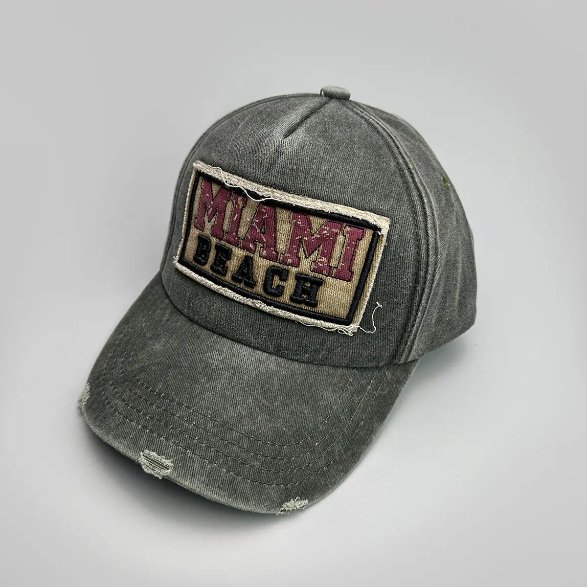 Vintage Patch Baseball Caps for Men Women Pink Blue - Image 2