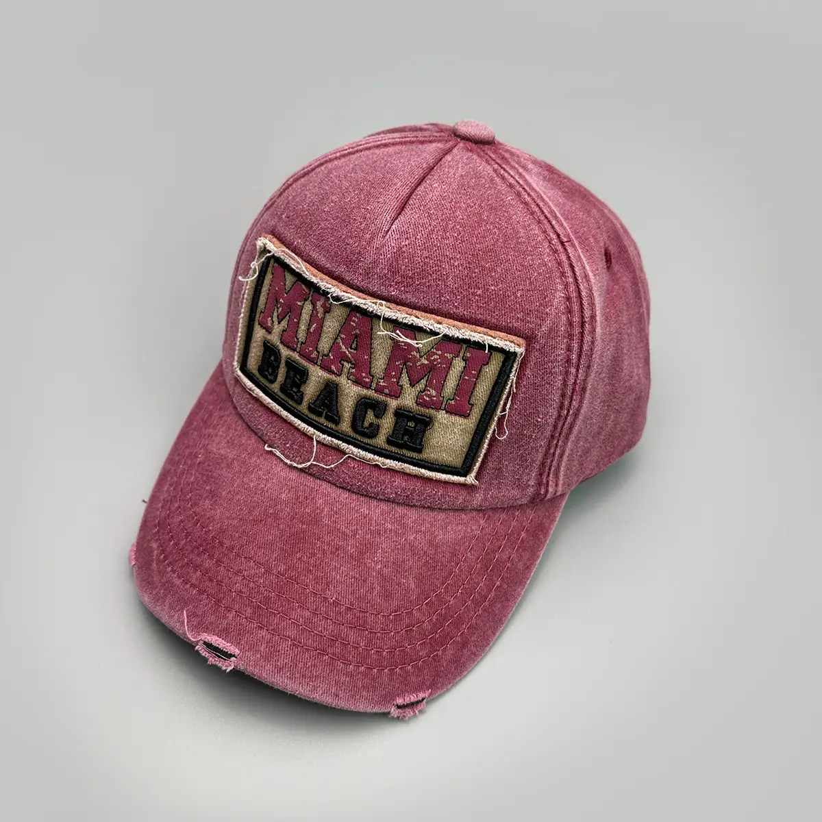 Vintage Patch Baseball Caps for Men Women Pink Blue - Image 4