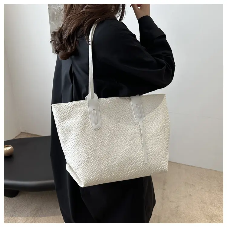 Vintage Woven Tote Bag Brown Large Capacity Casual 2024 — feature 18