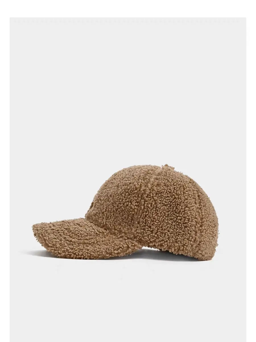 Korean Embroidered Fox Lamb Velvet Cap Women Winter Warm Large — feature 8