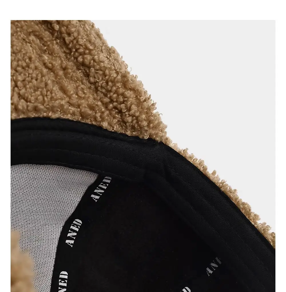 Korean Embroidered Fox Lamb Velvet Cap Women Winter Warm Large — feature 9