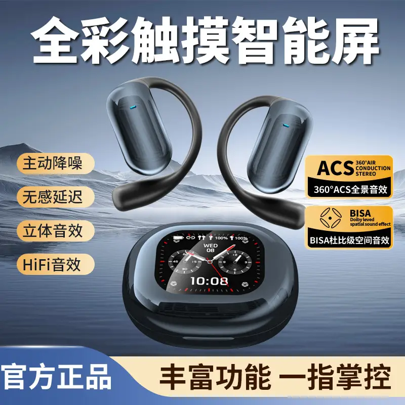 AI Translation Open LED Display Bluetooth Earphone - Image 6