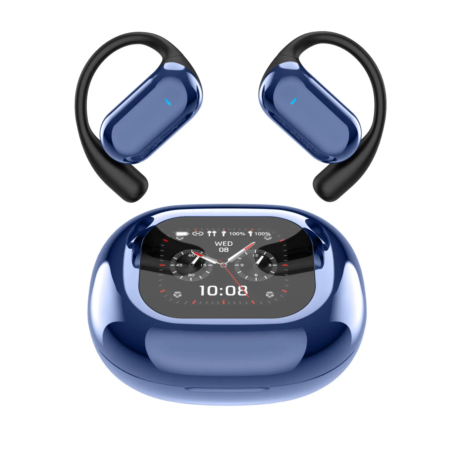 AI Translation Open LED Display Bluetooth Earphone