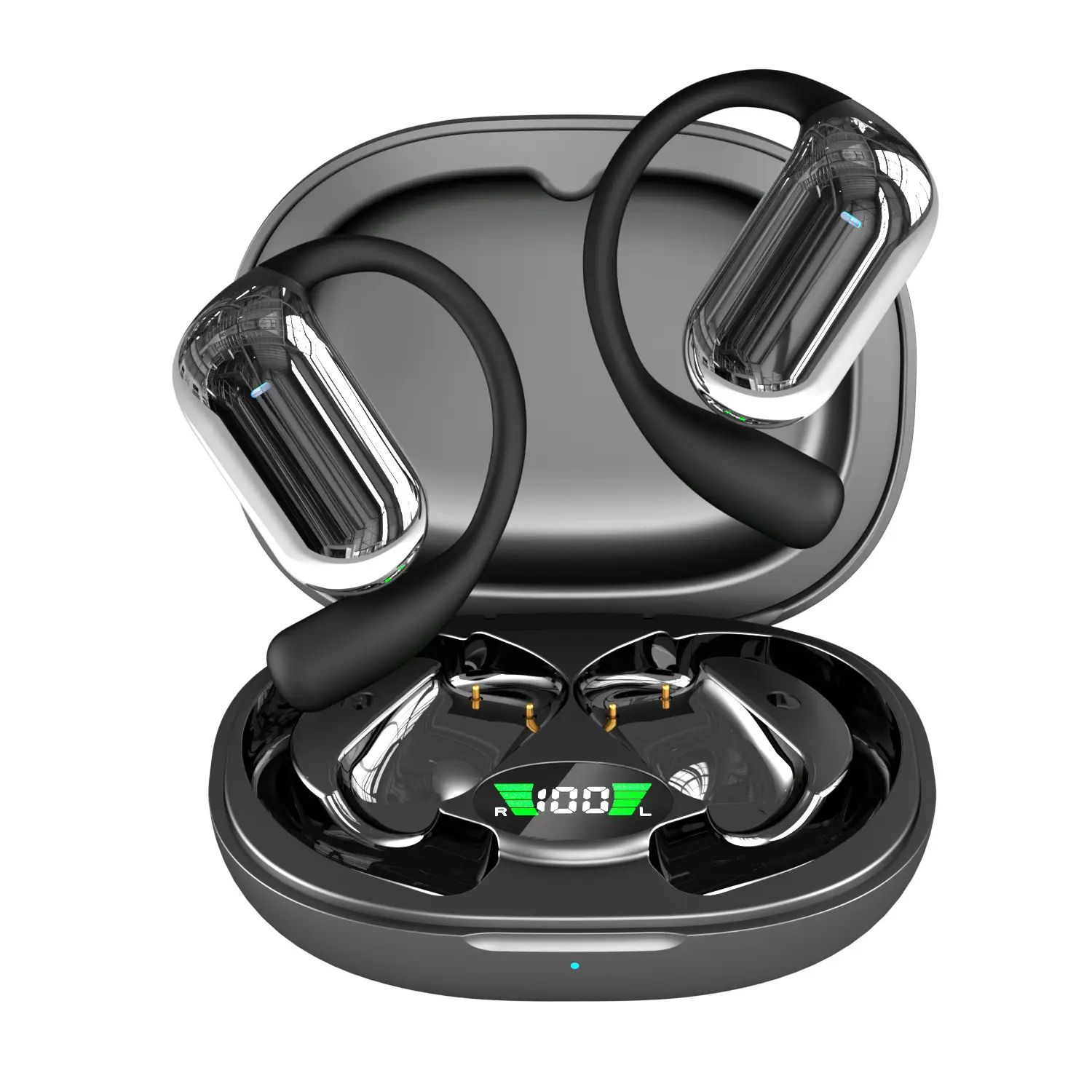 AI Translation Open LED Display Bluetooth Earphone - Image 2