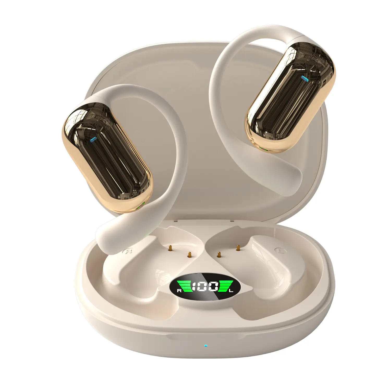 AI Translation Open LED Display Bluetooth Earphone - Image 4