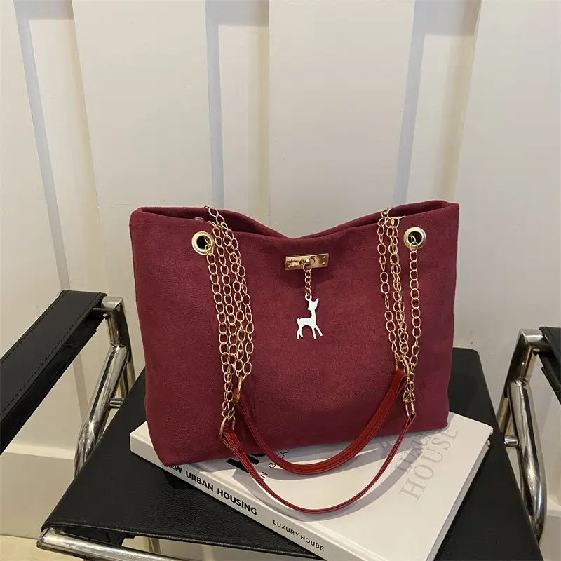 Vintage Commuting Chain Shoulder Bag Women's 2024 Winter New Style Stylish Ins Underarm Bag Tote Bag for Women - Image 7