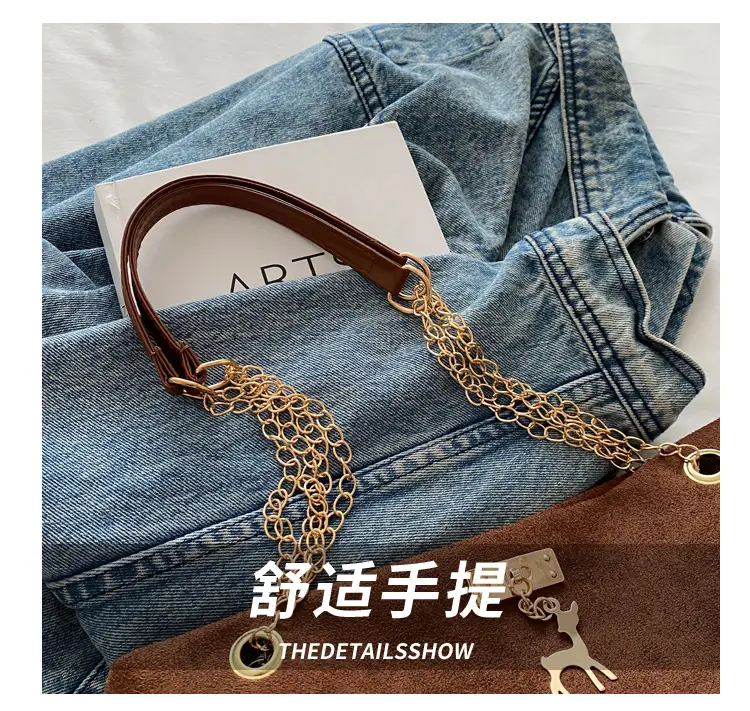 Vintage Commuting Chain Shoulder Bag Women's 2024 Winter New Style Stylish Ins Underarm Bag Tote Bag for Women — feature 3