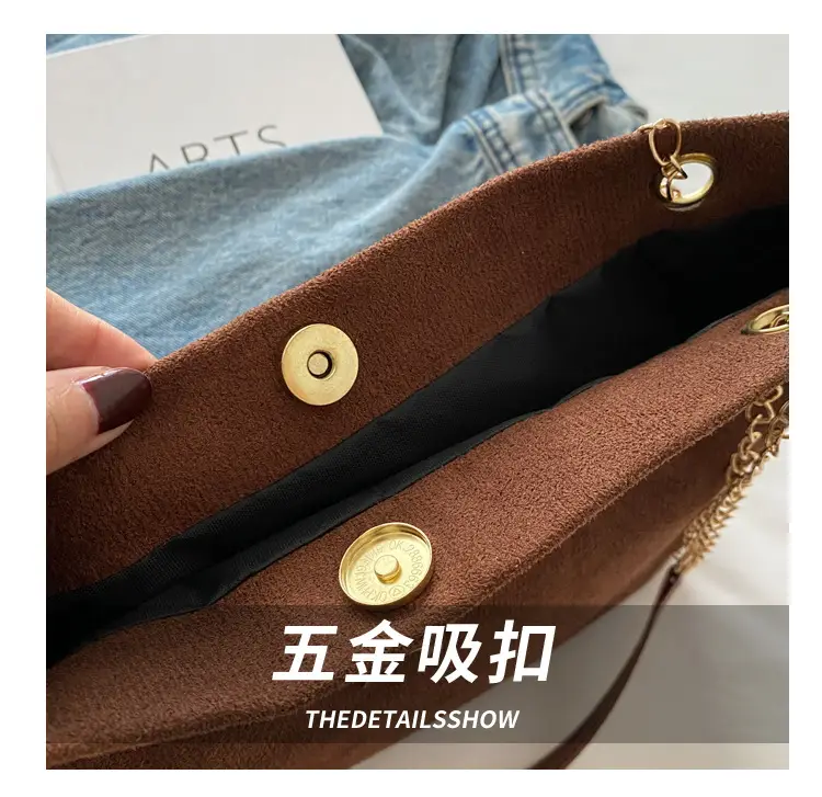 Vintage Commuting Chain Shoulder Bag Women's 2024 Winter New Style Stylish Ins Underarm Bag Tote Bag for Women — feature 5
