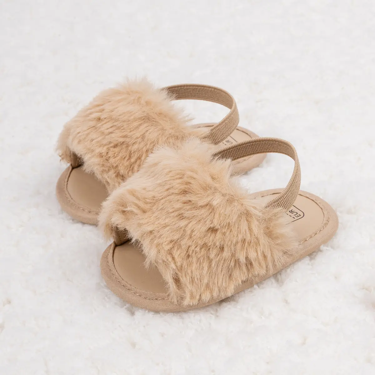 Baby Faux Fur Sandals Velcro Breathable Sole — feature 16