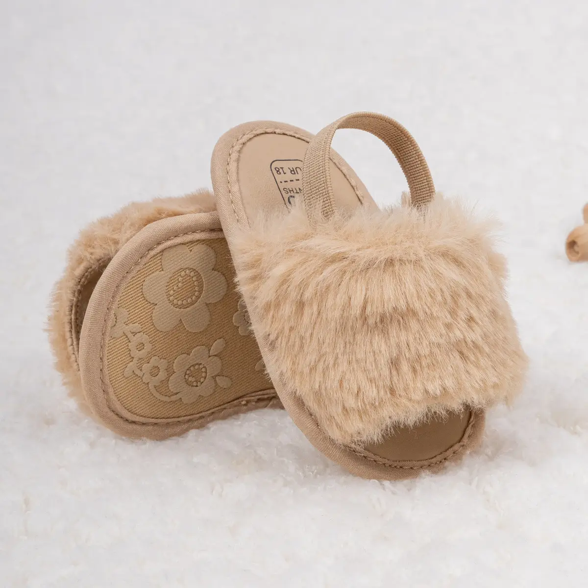 Baby Faux Fur Sandals Velcro Breathable Sole — feature 20