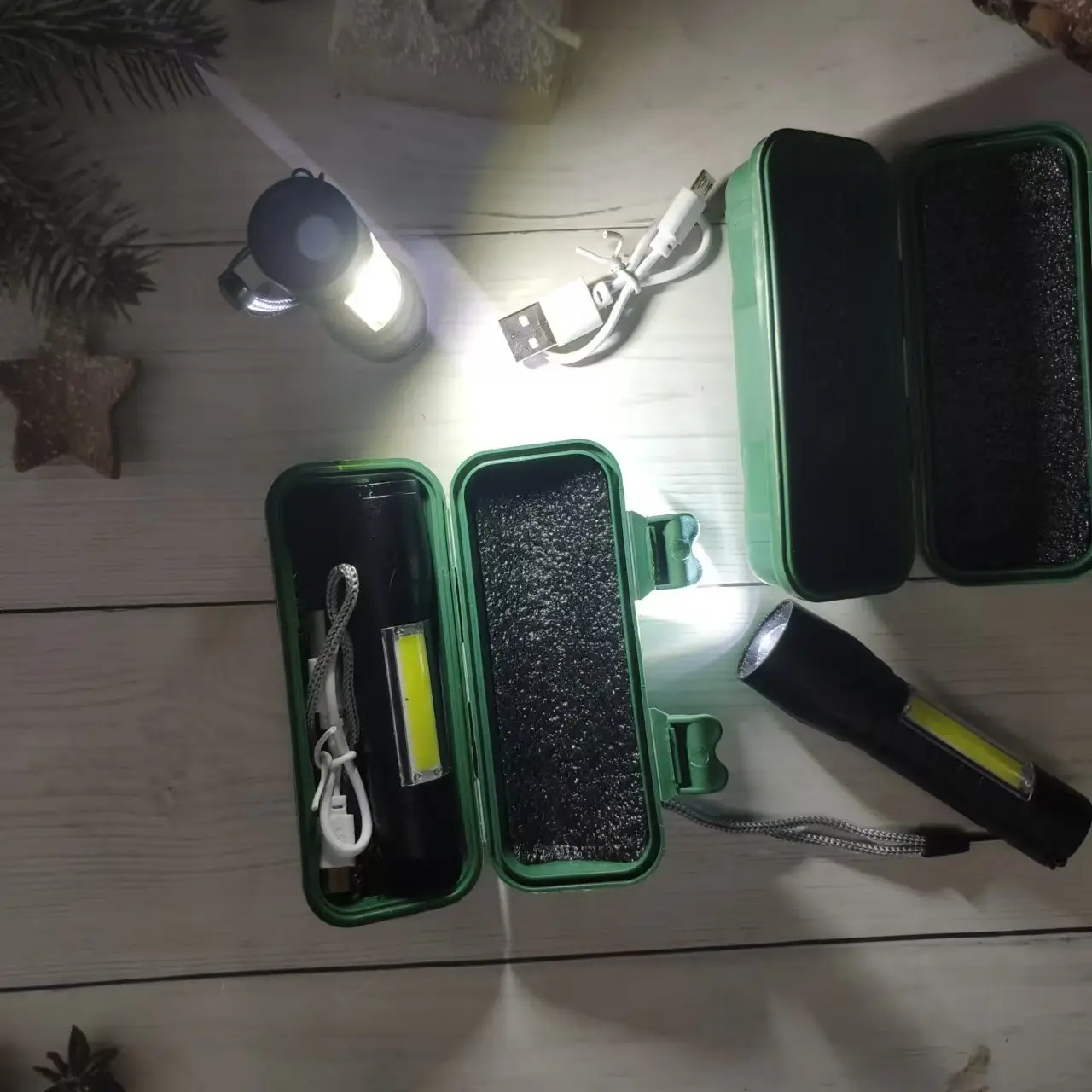 Cross-border Mini USB Flashlight Multifunctional Zoom Outdoor Camping β feature 8