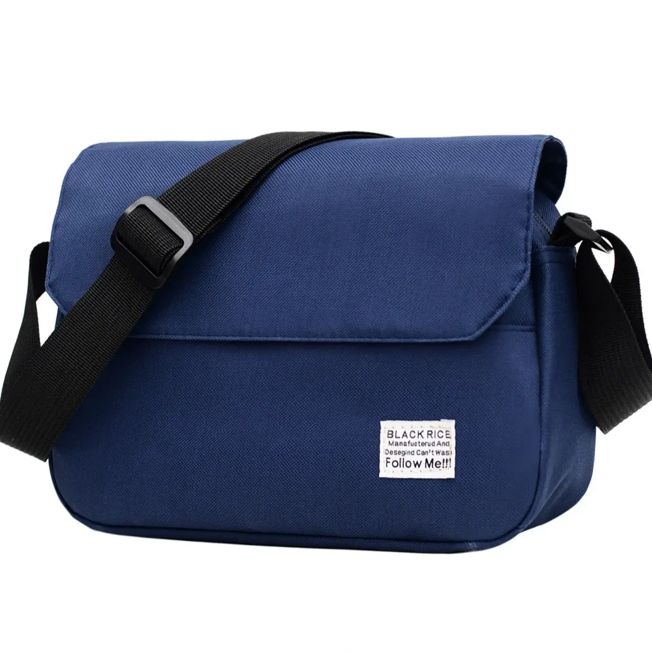 Black Lightweight Crossbody Bag for Men Women