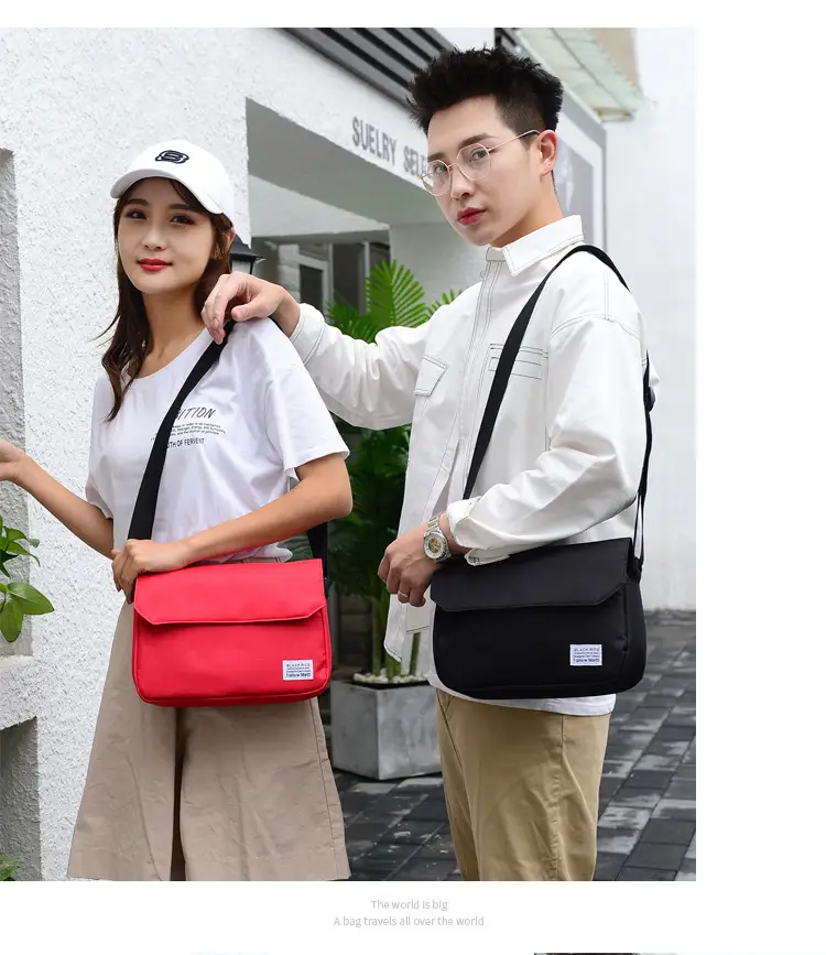 Black Lightweight Crossbody Bag for Men Women — feature 21