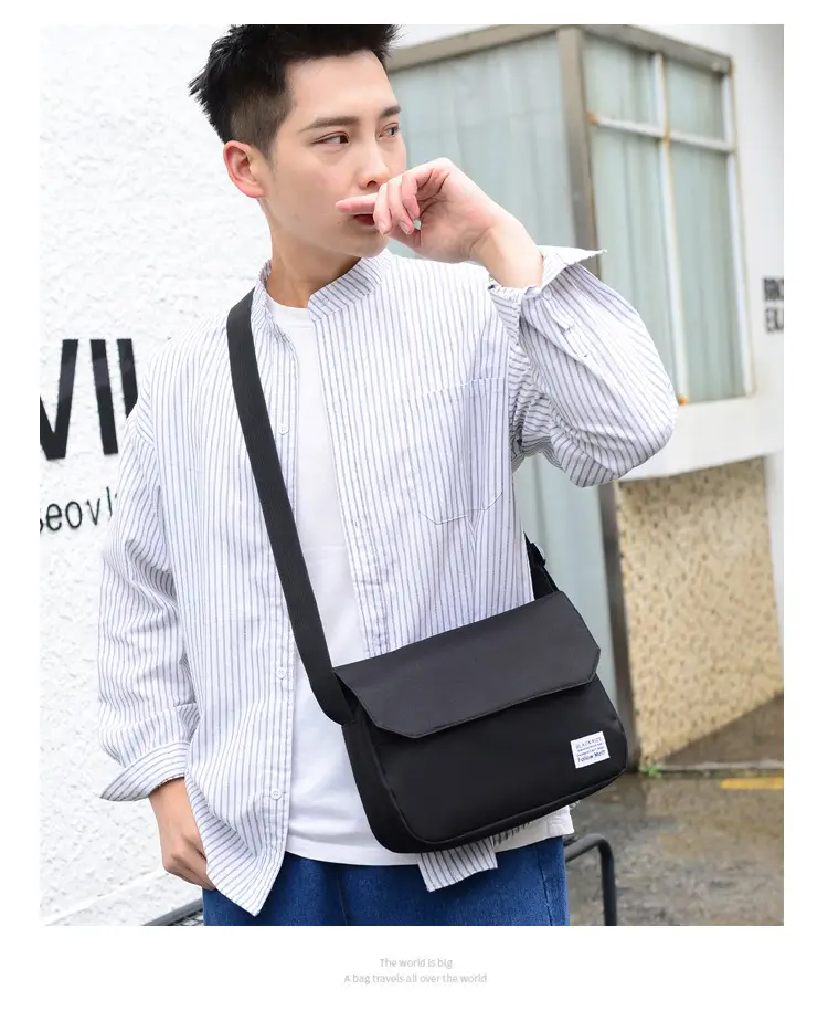 Black Lightweight Crossbody Bag for Men Women — feature 35