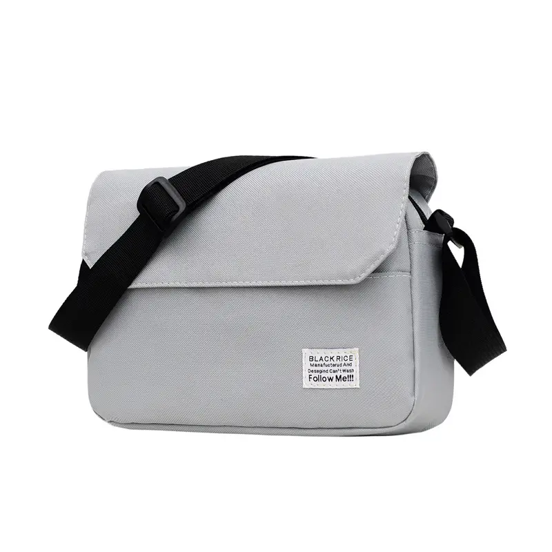 Black Lightweight Crossbody Bag for Men Women