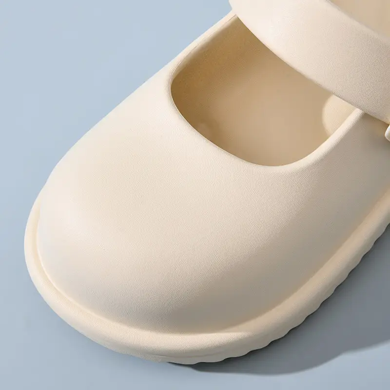 Women British Style Black Half Slippers Summer 2024 - Image 5
