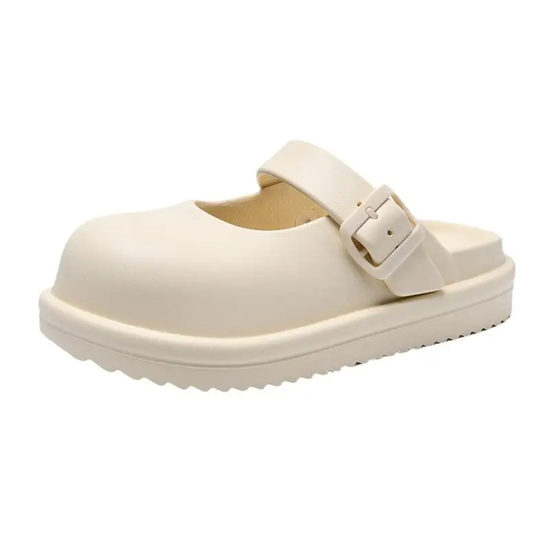 Women British Style Black Half Slippers Summer 2024 - Image 8
