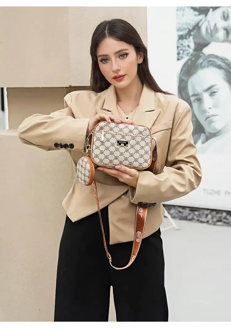 Women's Crossbody Bag Set with Printed Pattern — feature 15