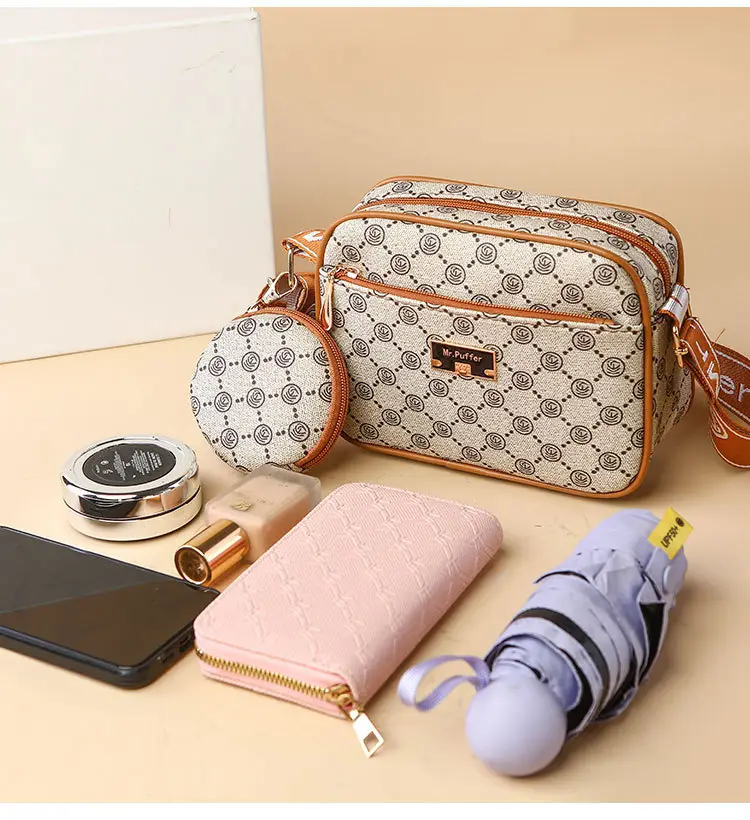 Women's Crossbody Bag Set with Printed Pattern — feature 9