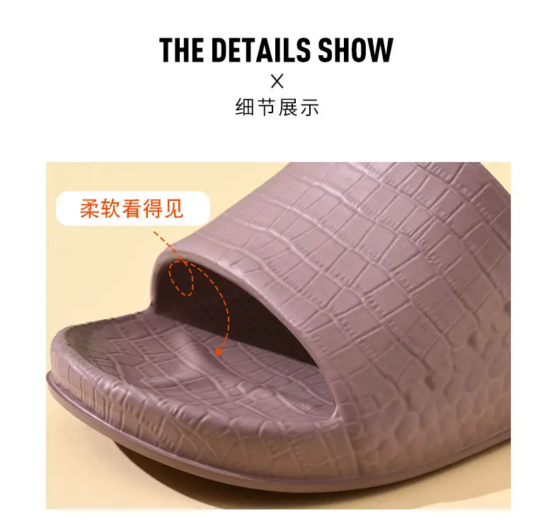 Slippers Women's Summer Non-slip Soft Bottom Thick Bottom EVA Outer Wear Breathable Wear-resistant Home Leisure Sandals and Slippers — feature 10