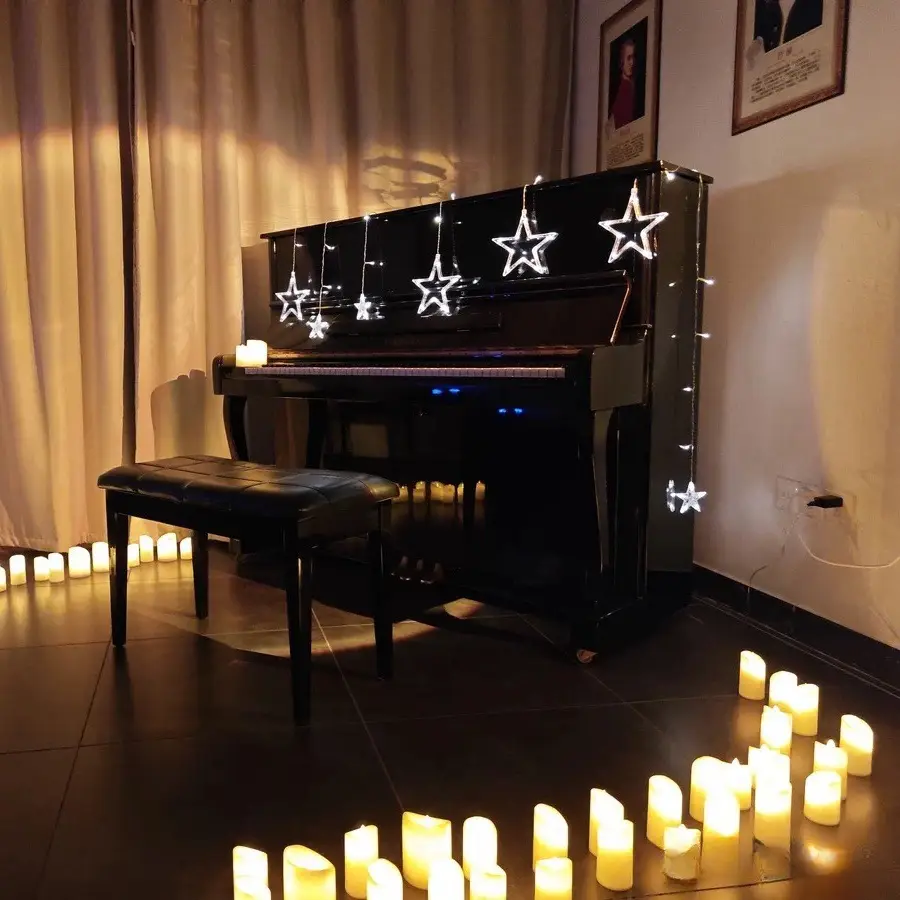Led Rechargeable Electronic Candles Halloween Atmosphere Decoration Birthday Arrangement Props Remote Control Candle Lights Simulated Candles