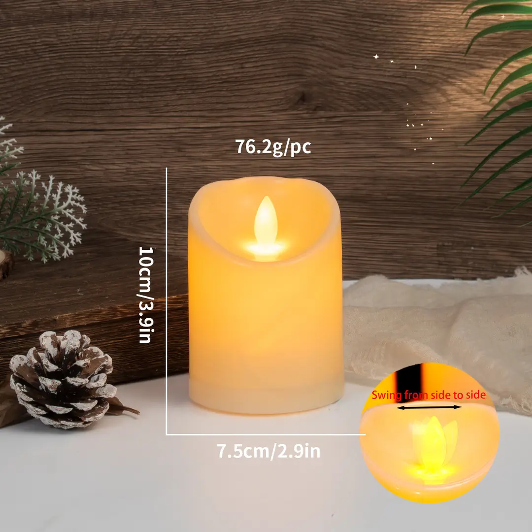 Led Rechargeable Electronic Candles Halloween Atmosphere Decoration Birthday Arrangement Props Remote Control Candle Lights Simulated Candles