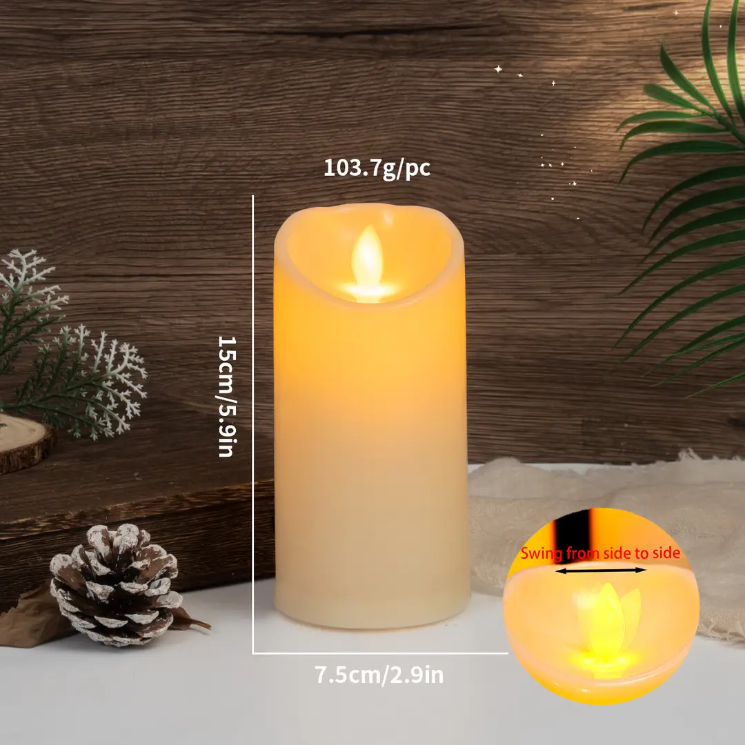 Led Rechargeable Electronic Candles Halloween Atmosphere Decoration Birthday Arrangement Props Remote Control Candle Lights Simulated Candles