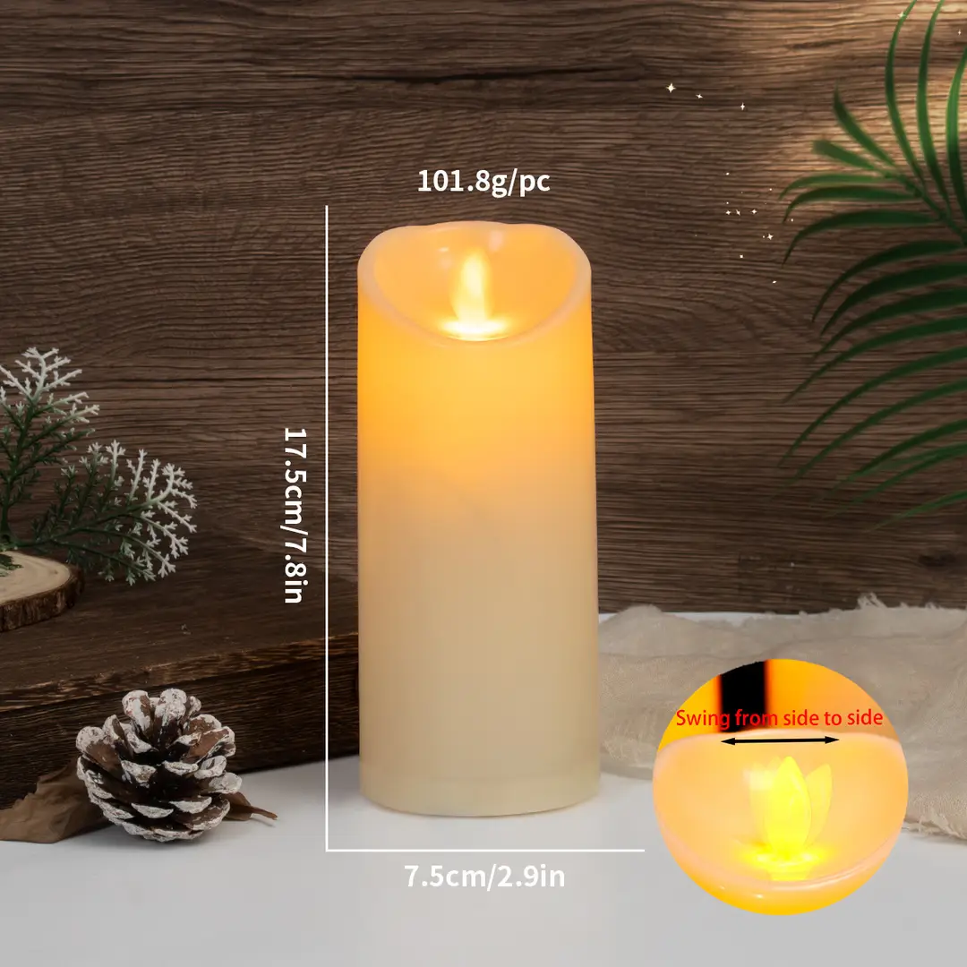 Led Rechargeable Electronic Candles Halloween Atmosphere Decoration Birthday Arrangement Props Remote Control Candle Lights Simulated Candles