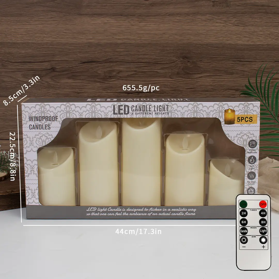 Led Rechargeable Electronic Candles Halloween Atmosphere Decoration Birthday Arrangement Props Remote Control Candle Lights Simulated Candles