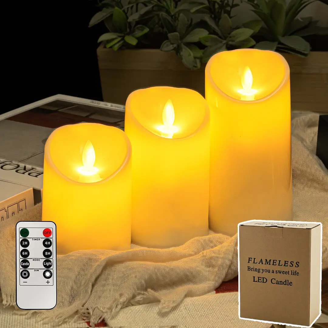 Led Rechargeable Electronic Candles Halloween Atmosphere Decoration Birthday Arrangement Props Remote Control Candle Lights Simulated Candles