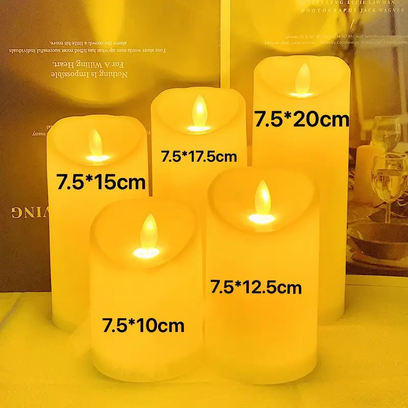 Led Rechargeable Electronic Candles Halloween Atmosphere Decoration Birthday Arrangement Props Remote Control Candle Lights Simulated Candles