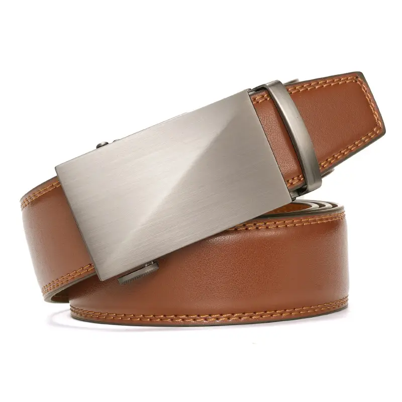 Men's Genuine Leather Belt Automatic Buckle Cross-Border Business - Image 3
