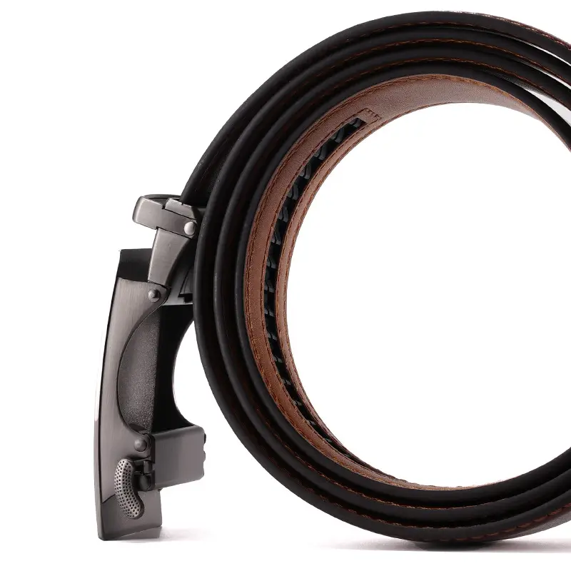 Men's Genuine Leather Belt Automatic Buckle Cross-Border Business - Image 4