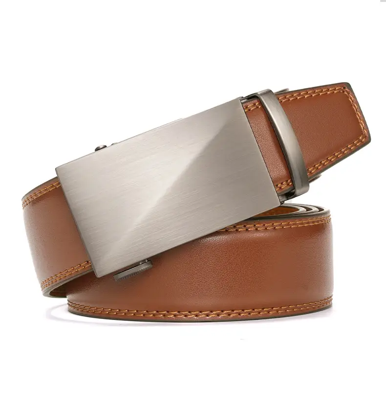 Men's Genuine Leather Belt Automatic Buckle Cross-Border Business — feature 12
