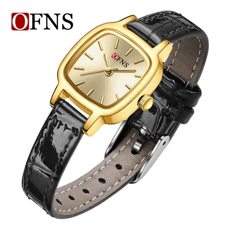 OFNS Gold Square Women's Quartz Watch - Image 4