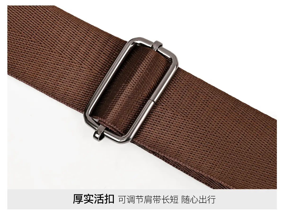 Brown Leather Crossbody Bag for Men Business Casual Large Capacity — feature 27